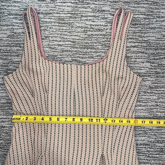 NWT Anthropologie Maeve Jacquard Mini Dress Tan Large - Picture 11 of 16